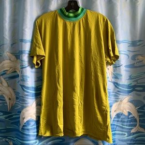 Big Bud Press Mock Neck tee in Green Gully